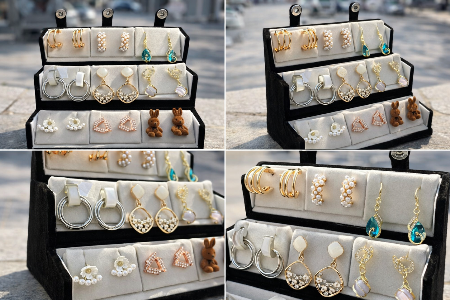 LUMAIRA Luxury Multi-Style Earrings Collection Set for Women – Premium Fashion Jewelry