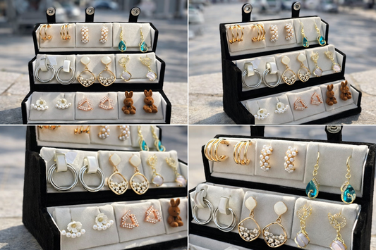 LUMAIRA Luxury Multi-Style Earrings Collection Set for Women – Premium Fashion Jewelry