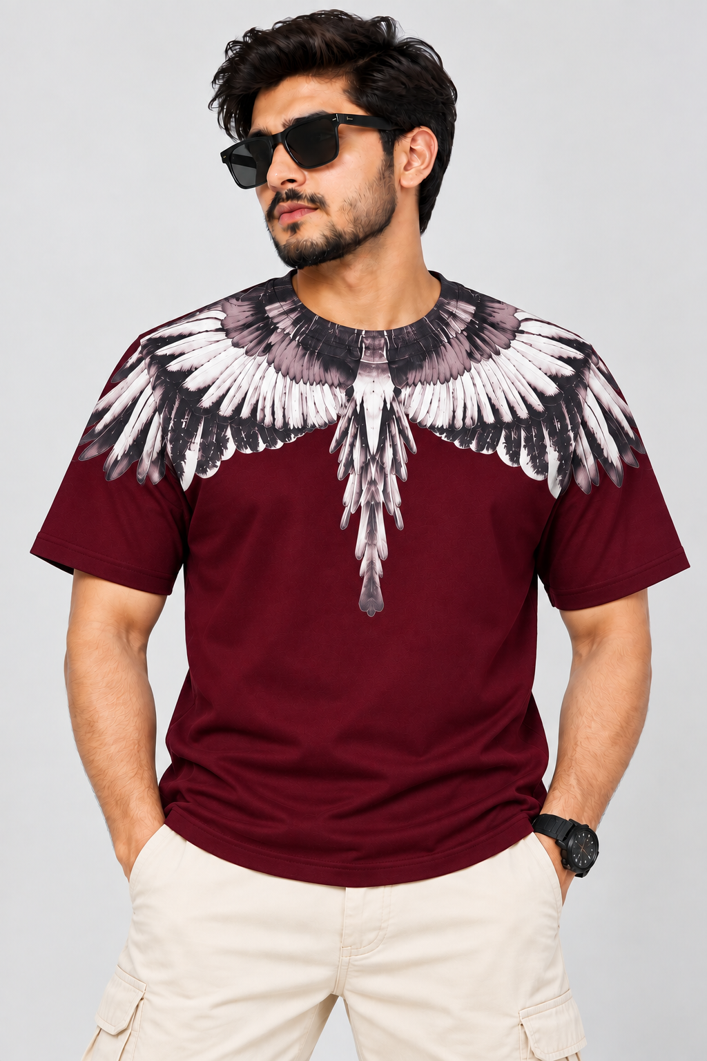 LUMAIRA Premium Angel Wings Oversized T-Shirt