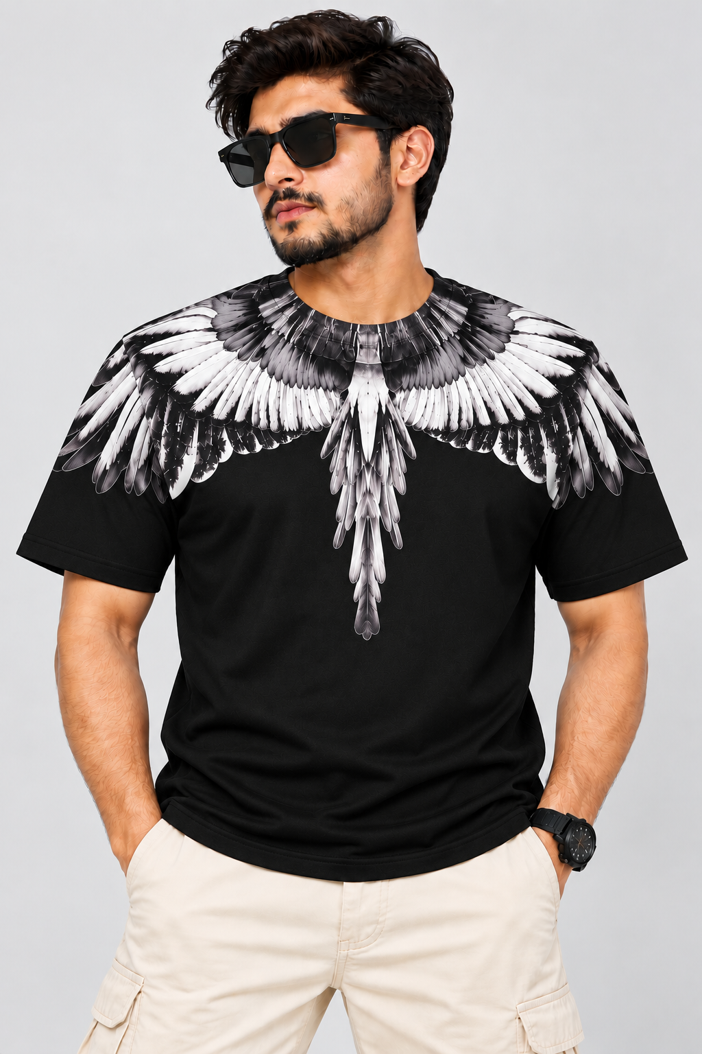 LUMAIRA Premium Angel Wings Oversized T-Shirt