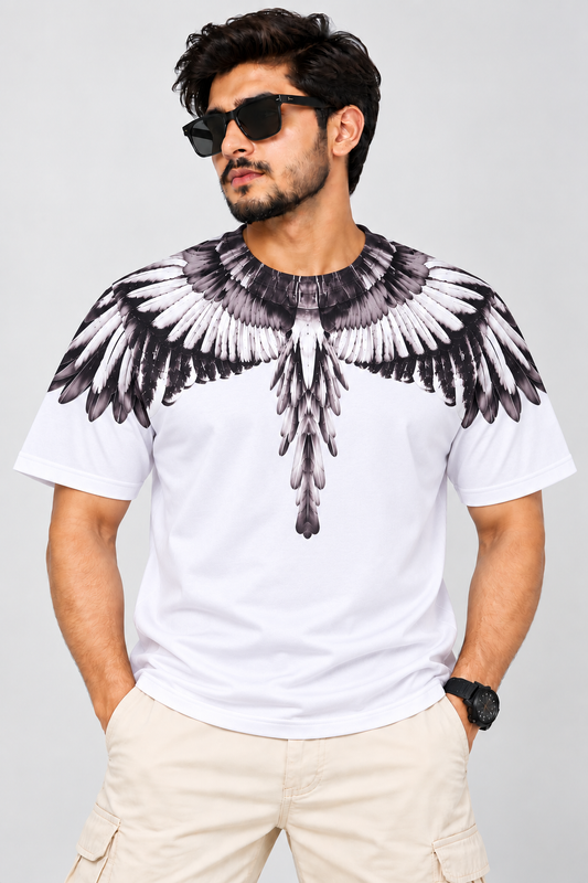 LUMAIRA Premium Angel Wings Oversized T-Shirt