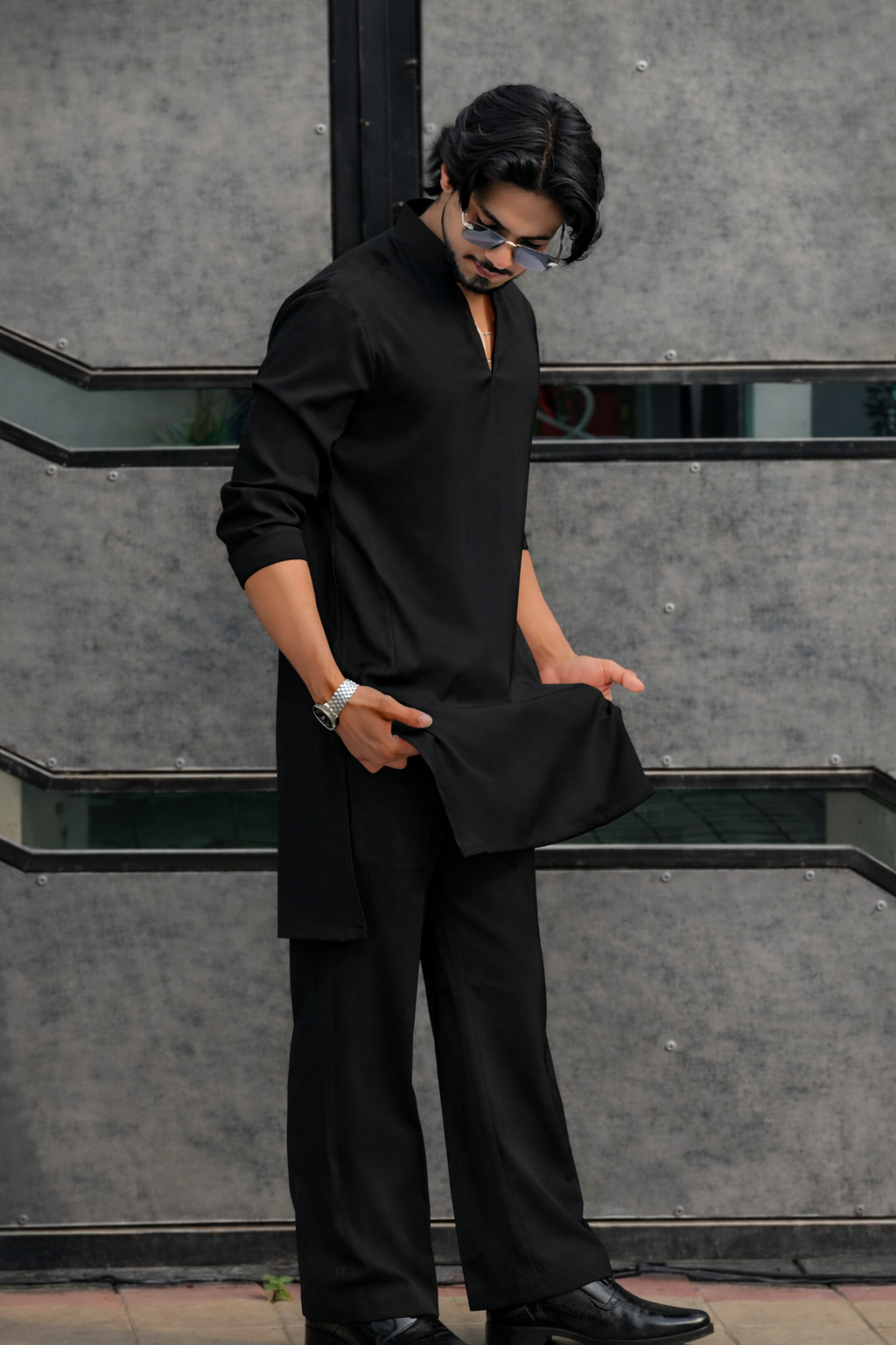 LUMAIRA™ White Japanese Fabric Kurta Pajama Set — Premium Minimal Ethnic Wear