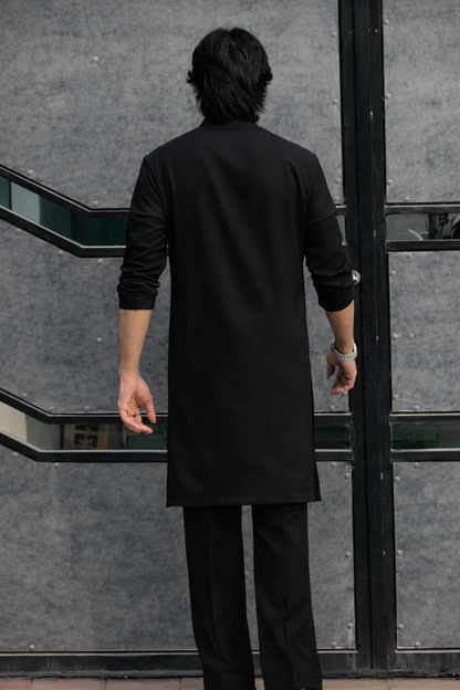 LUMAIRA™ White Japanese Fabric Kurta Pajama Set — Premium Minimal Ethnic Wear