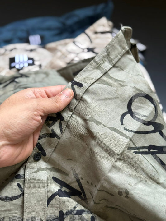 Men’s Abstract Print Casual Shirt – Premium Cotton | Regular Fit