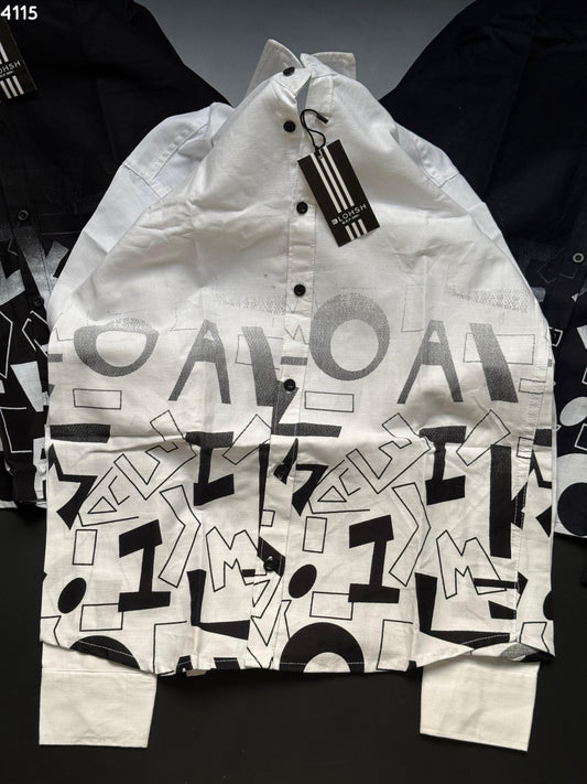 LUMAIRA Alpha Print Premium Casual Shirt