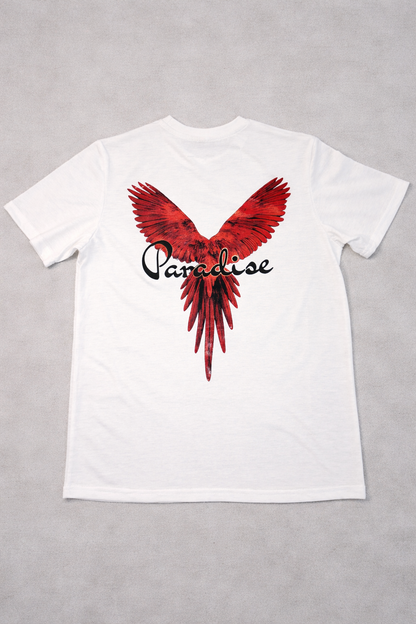 LUMAIRA Paradise Wings Cotton T-Shirt | Premium Graphic Tee for Men