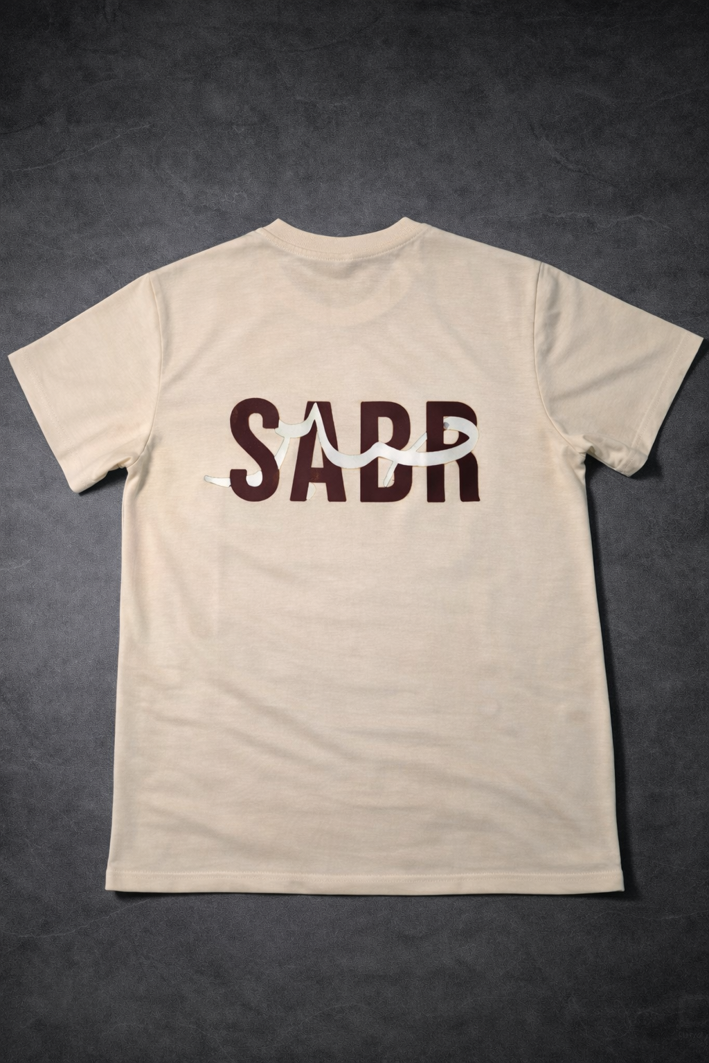 LUMAIRA SABR White Cotton T-Shirt | Minimal Typography Graphic Tee