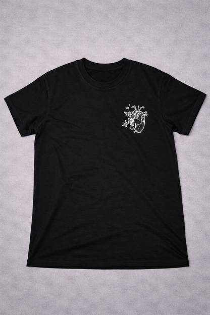 LUMAIRA Warrior Blade White Cotton T-Shirt | Japanese Sword Graphic Tee